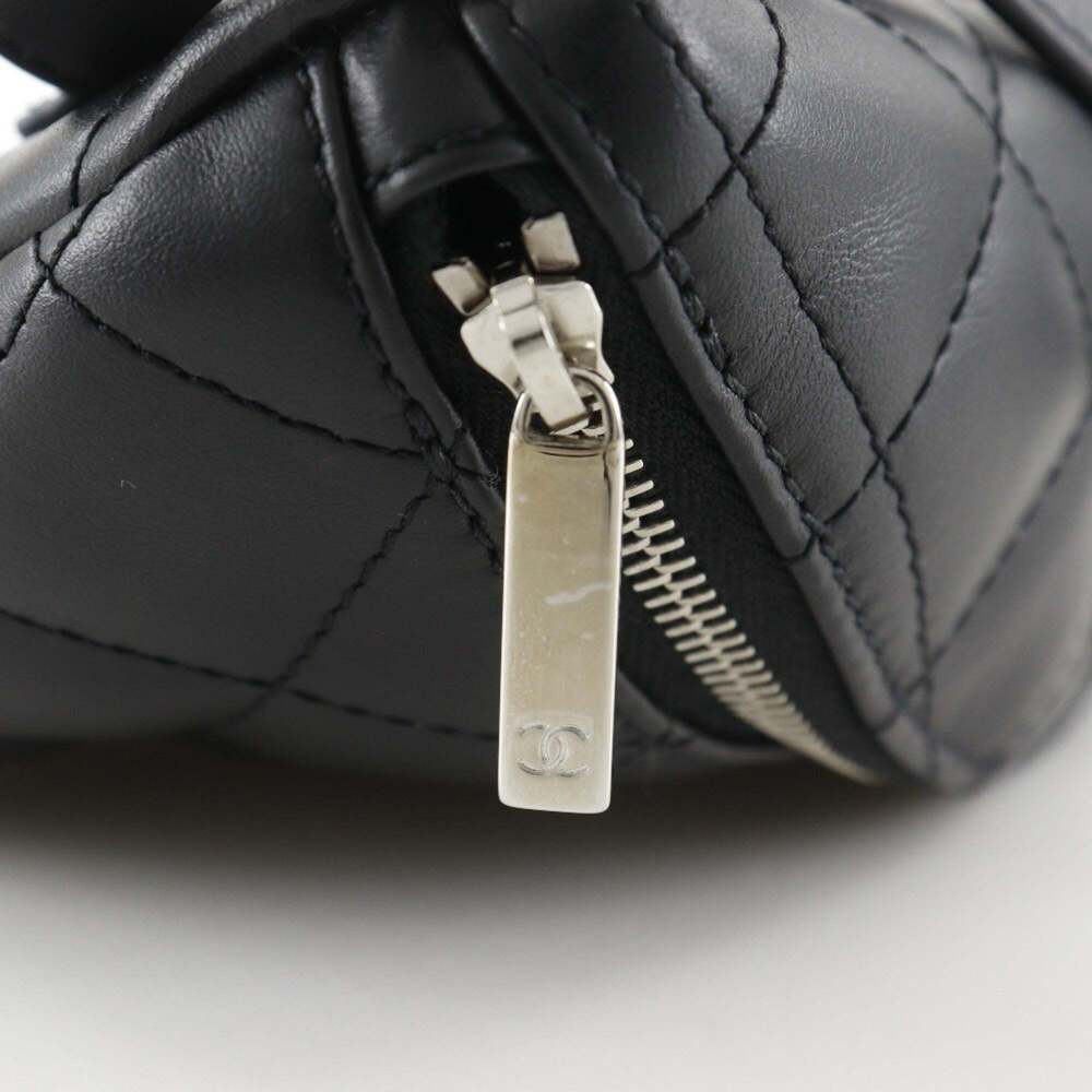 CHANEL Black Lambskin Leather Fanny Pack - Picture 7 of 10